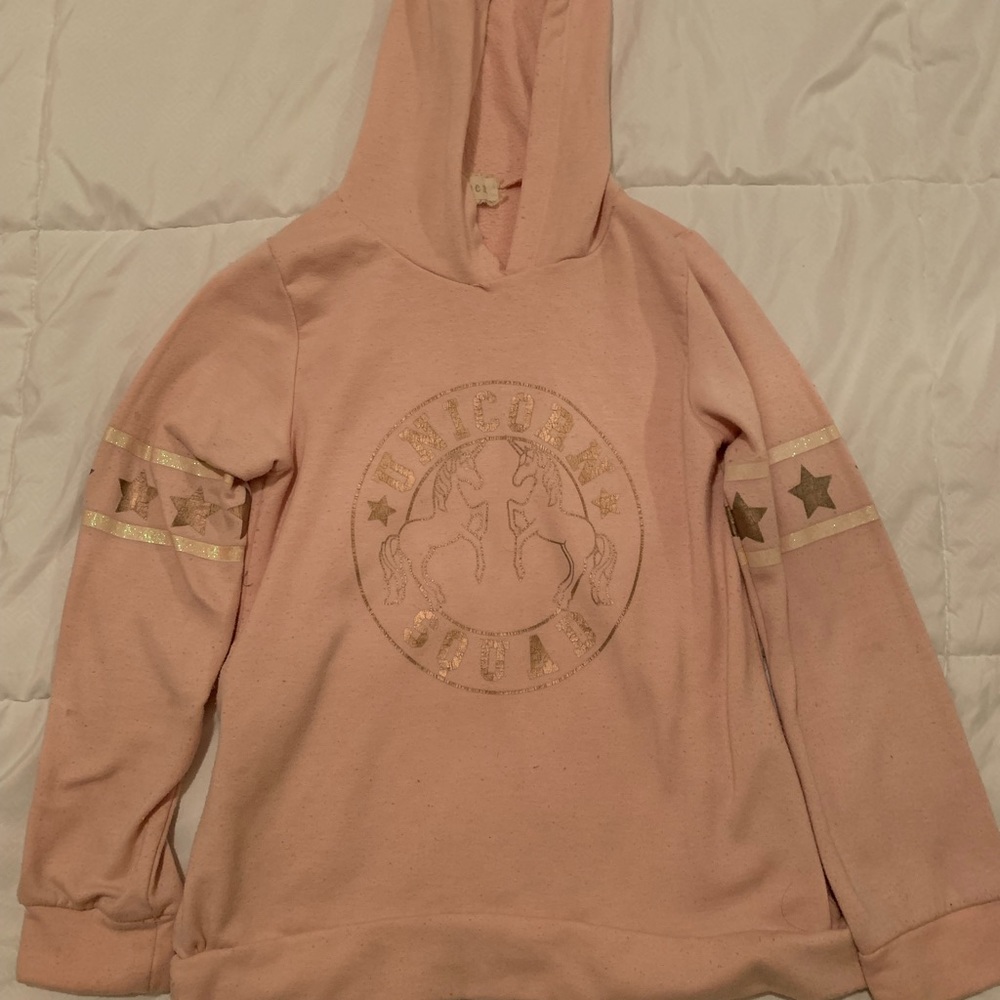 Pink unicorn hoodie